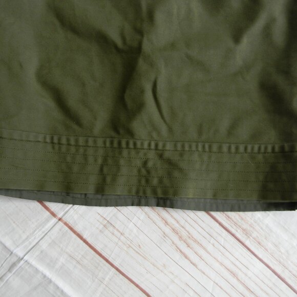 Trina Turk Tonal Stitching Lined Mills Ponte Olive Green Mini Skirt Size 8 - Picture 2 of 5